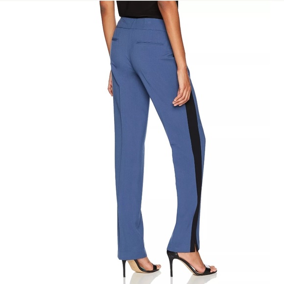 Nine West-Blue Black Mid-Rise Dress Pants 12 NWT - Picture 2 of 3